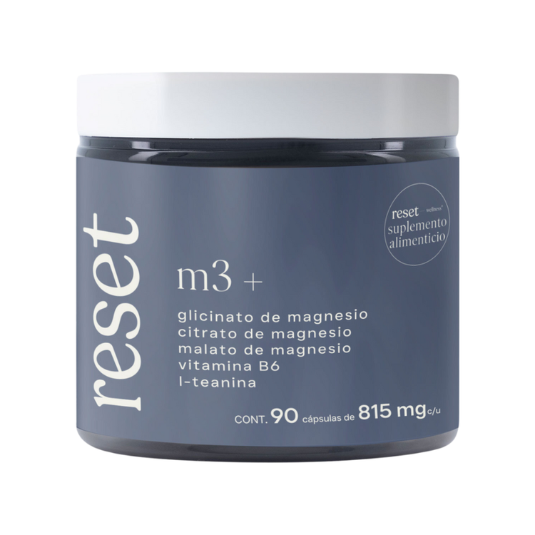 M3 + Suplemento alimenticio promueve un sueño reparador, reduce estrés y relajante muscular