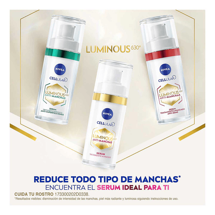 Luminous 630 Serum Facial Antimanchas reduce hasta 81% manchas