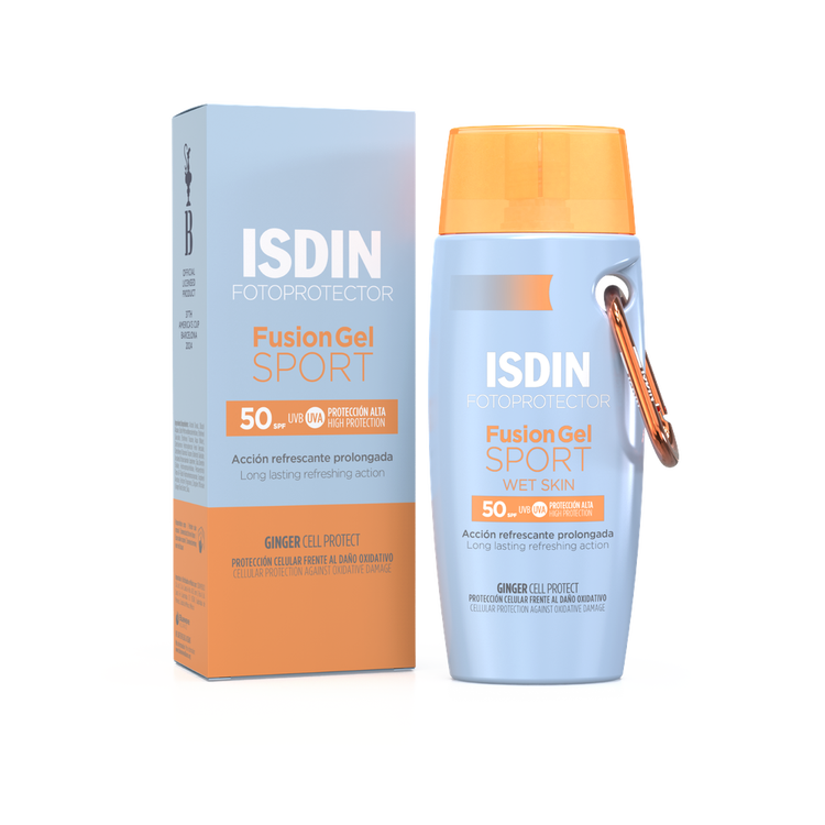 Fusion Gel Sport - Protector solar, resistente al sudor y muy resistente al agua