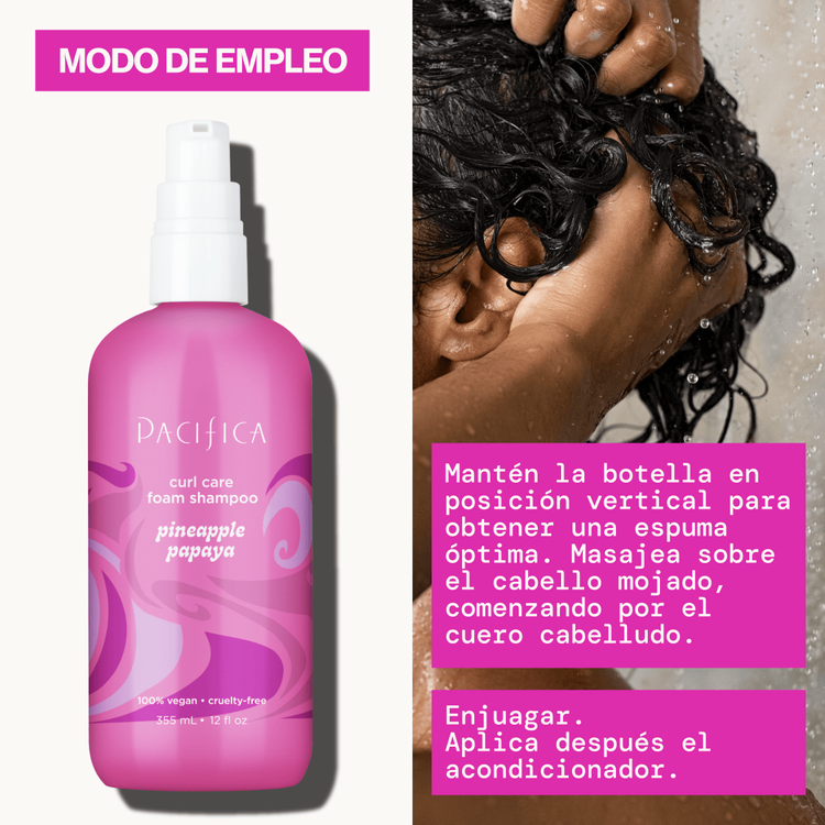 Pineapple Papaya Curl Care Foam - Shampoo, limpieza profunda
