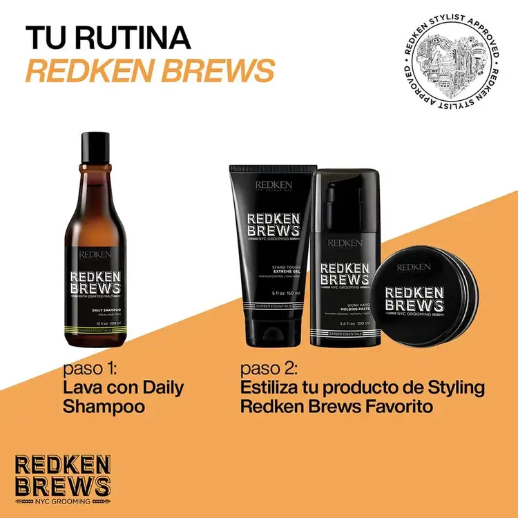 Redken Brews - Shampoo, nutre, acondiciona y fortalece
