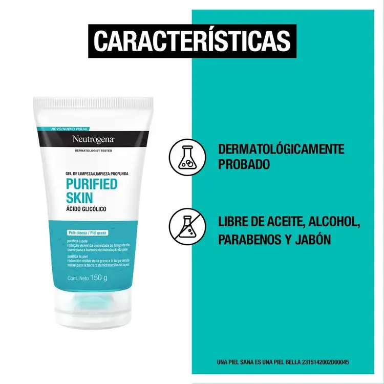 Purified Skin Gel limpiador limpieza a profundidad