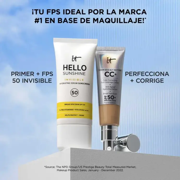 Hello Sunshine - Protector solar facial, protege del fotoenvejecimiento por rayos UVA/UVB