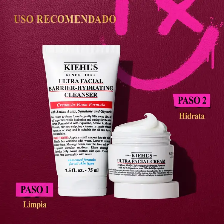 Hydrate all the way - Set de regalo, hidratante facial + limpiador facial en espuma