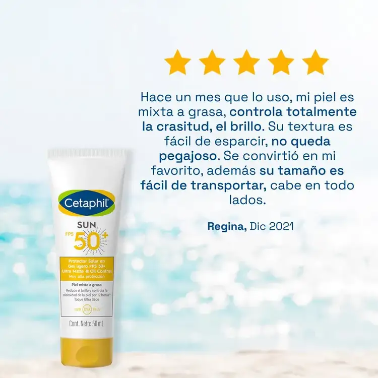 Sun Oil Control Fps 50+ Protector solar avanzada protección para pieles mixtas y grasas