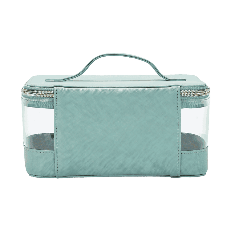 Tartan and twine - Neceser transparente color menta