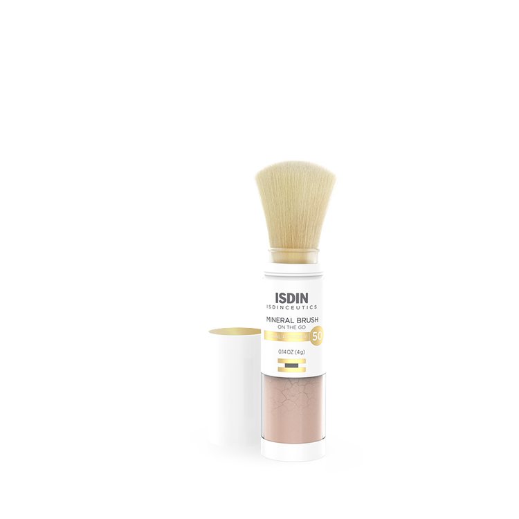Isdinceutics Mineral Brush Protector solar facial control de brillo