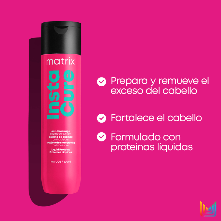 Instacure - Shampoo, repara el quiebre y reduce el daño térmico
