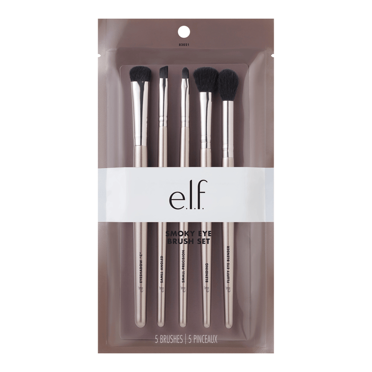 e.l.f. Smoky Eye Brush Kit Juego de 5 brochas de maquillaje para ojos ahumados