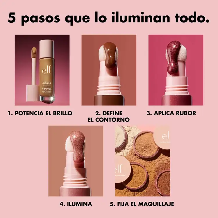 e.l.f. Halo Glow Highlight Beauty Wand Lluminador líquidores varita