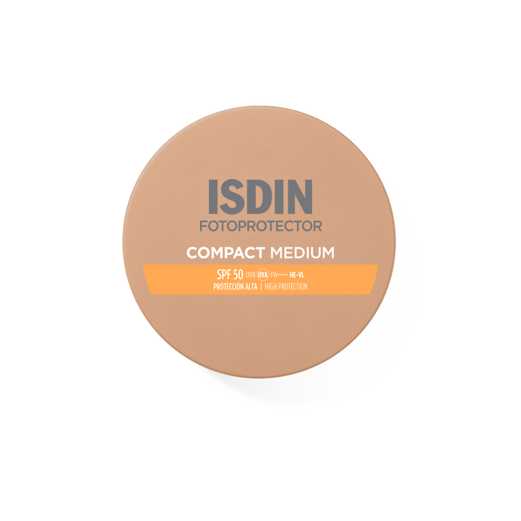 Isdin Compact Medium Protector solar facial con color