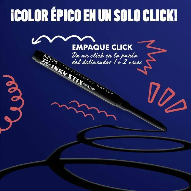 Epic Inky Stix - Delineador en Barra para ojos, fórmula impermeable con hasta 24 horas de uso