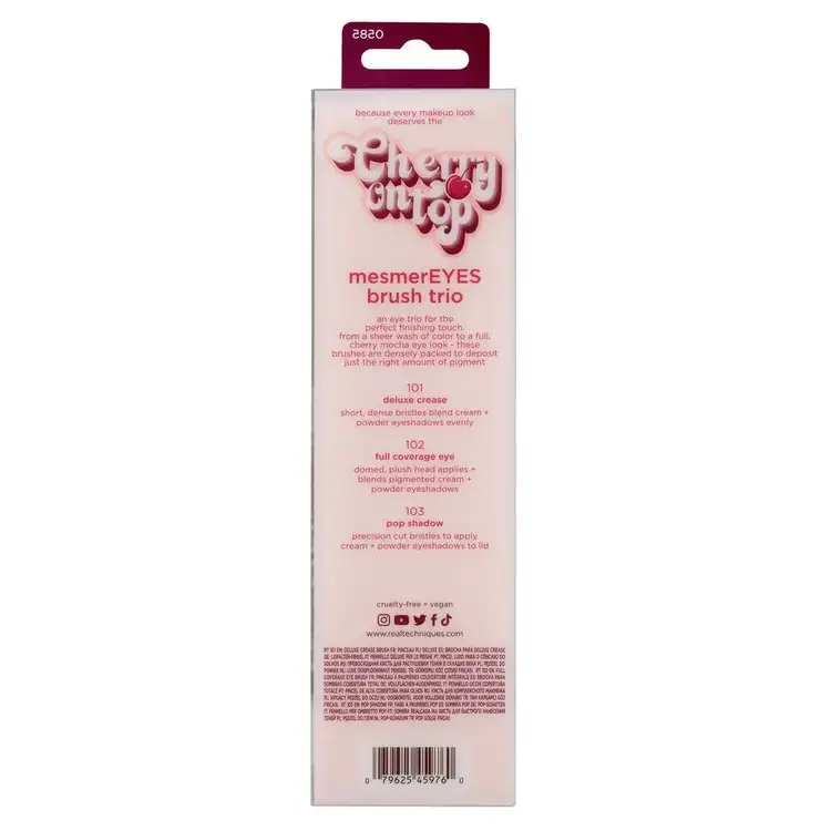 Cherry On Top - Mesmereyes Brush Trio Set de brochas para ojos