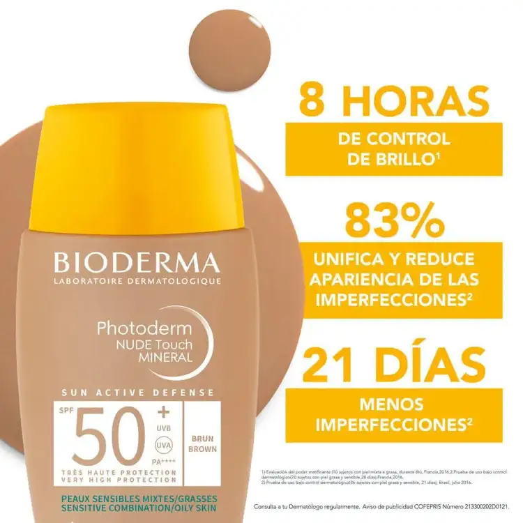 Photoderm Nude Touch Mineral Protector solar unifica el tono con efecto nude