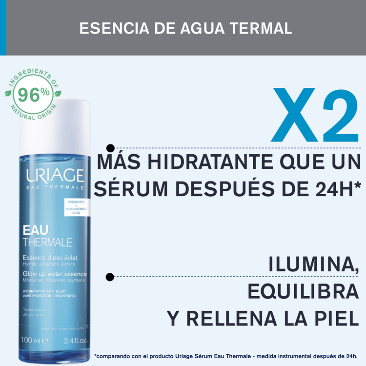 Eau Thermale Esencia tonificante efecto glow con agua termal