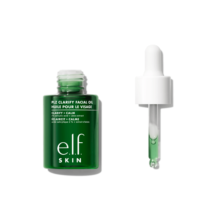 e.l.f. SKIN PLZ Clarify Aceite Facial No Comedogénico para Aclarar Poros y Reducir la Rojez