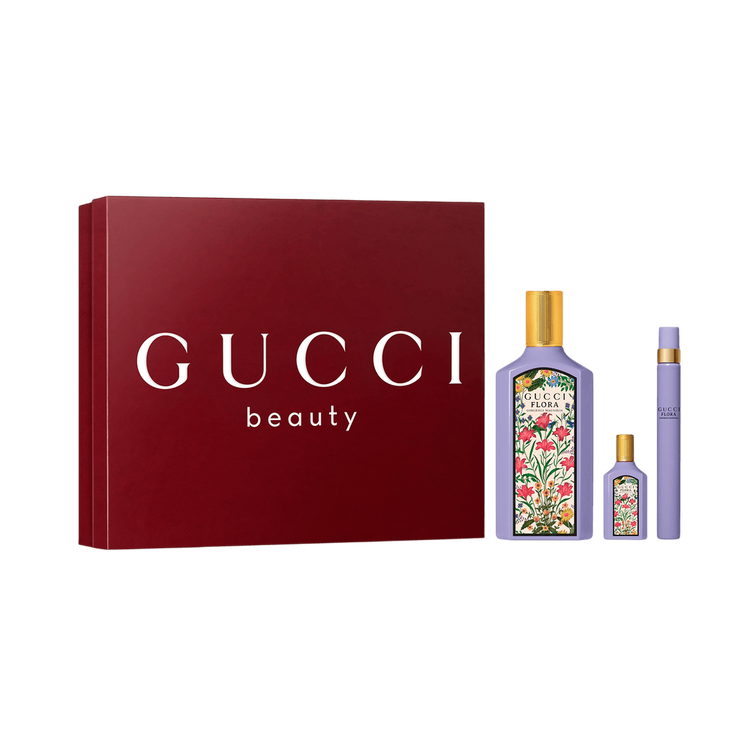 Flora Gorgeous Magnolia - Set de regalo, Eau de Parfum 100 ml + Spray 10 ml + Mini 5 ml