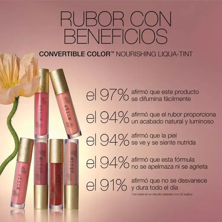 Convertible Color™ Nourishing Liqua-Tint - Tinta multiusos para labios y mejillas, 7.5 ml