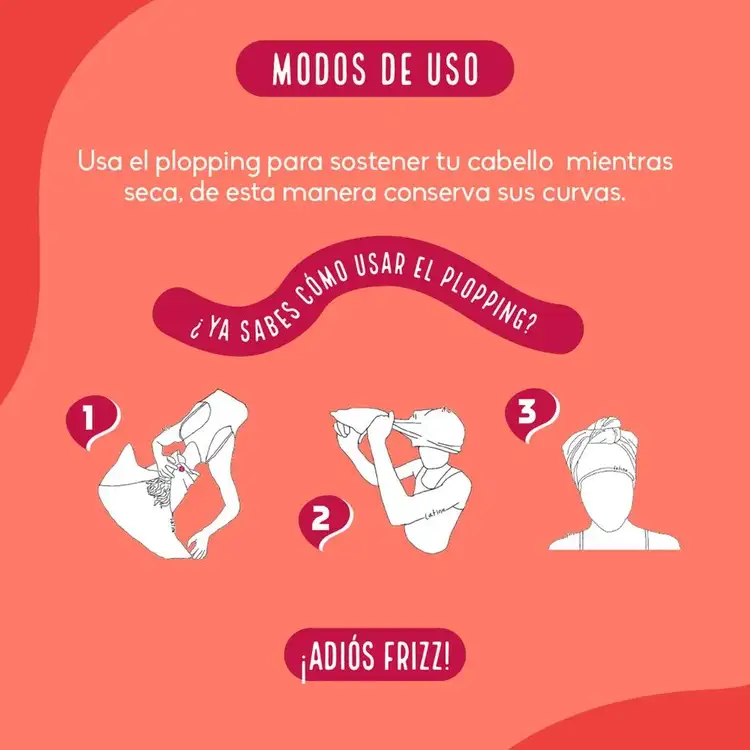 Plopping - Toalla para el cabello, antifrizz