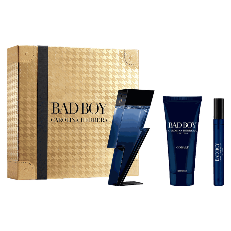 Bad Boy Cobalt Électrique - Set de regalo, eau de parfum 100 ml + gel de baño 100 ml + eau de parfum 10 ml