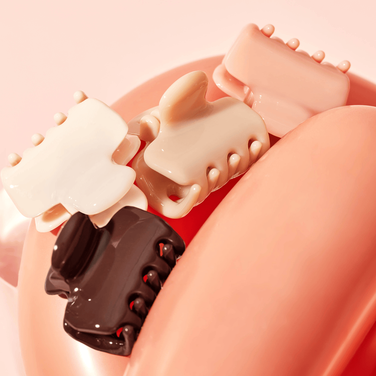 Mini Puffy Claw Clips - Clips para cabello, agarre firme y seguro