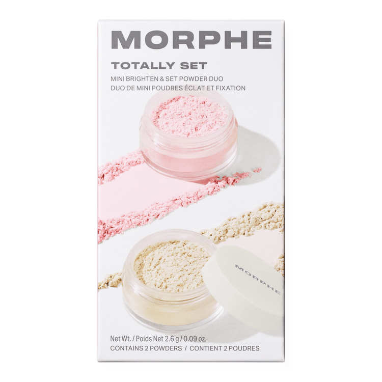 Totally Set Mini Brighten & Set Dúo de polvos iluminadores y fijadores acabado natural