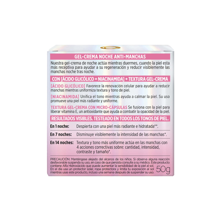 L'Oreal Paris Glycolic Bright Crema Noche Suero facial reduce manchas