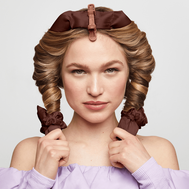 Extra Large Heatless Curling Set Satin Set rizador rizos suaves y sin calor