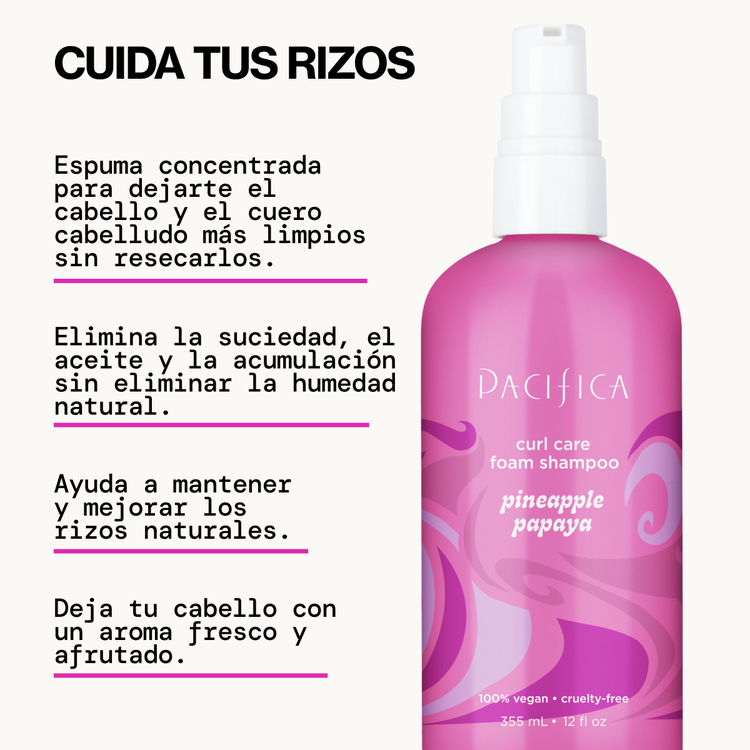 Pineapple Papaya Curl Care Foam - Shampoo, limpieza profunda