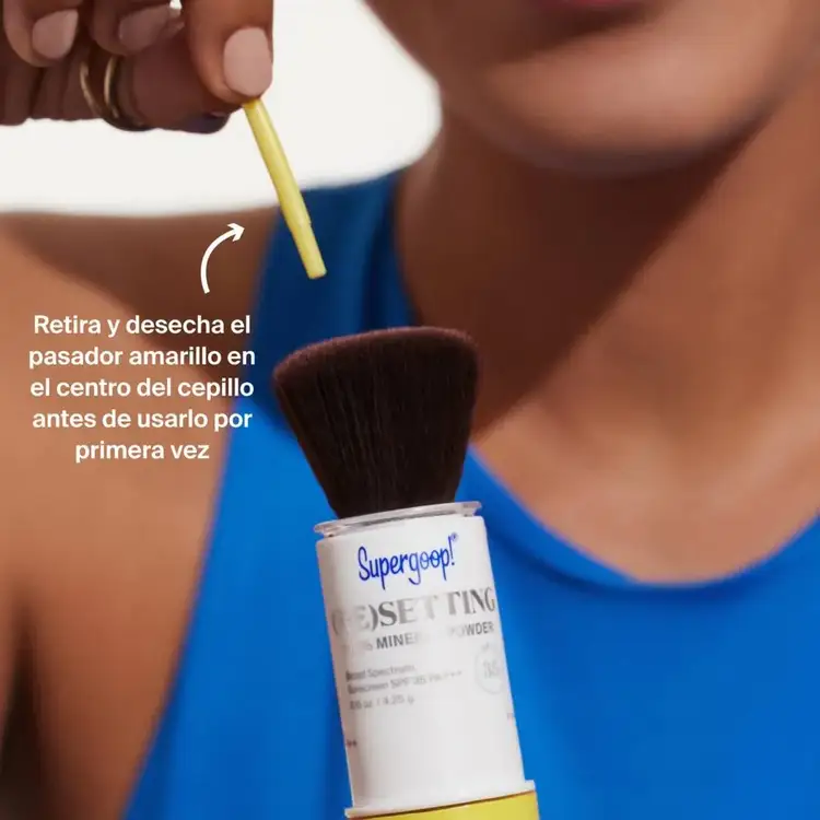 (Re)setting 100% Mineral Powder - Protector solar en polvo SPF 35, suaviza la piel y reduce el brillo