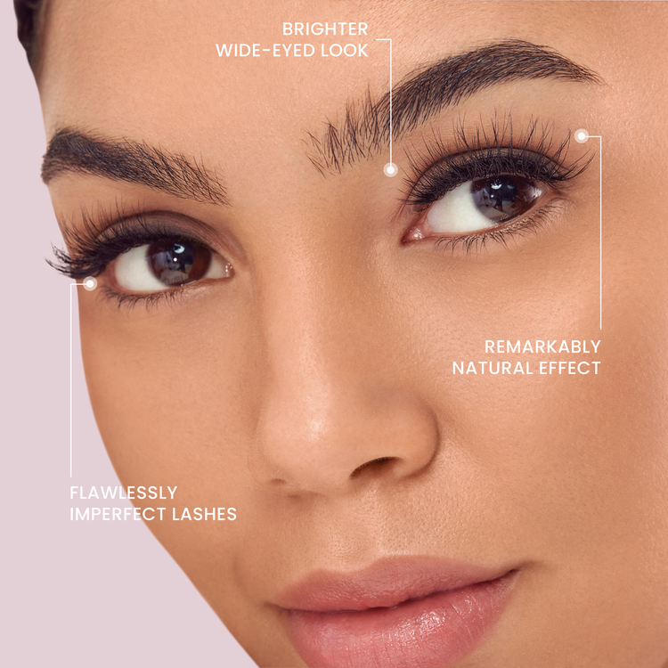 The New Natural Pestañas de tira natural con volumen uniforme