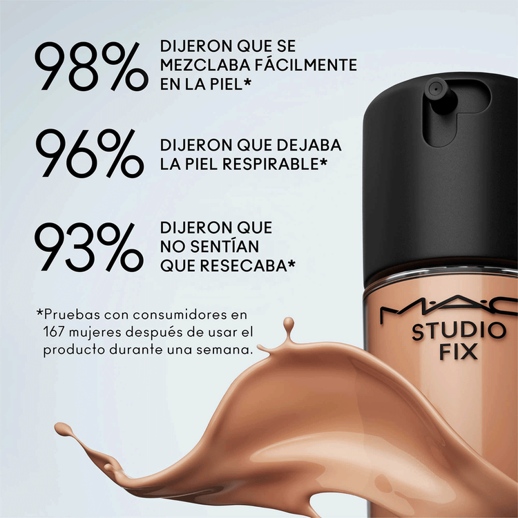 Studio Fix Fluid Spf 15 24Hr Matte Foundation + Oil Control Base de maquillaje mate natural, controla grasa e hidrata
