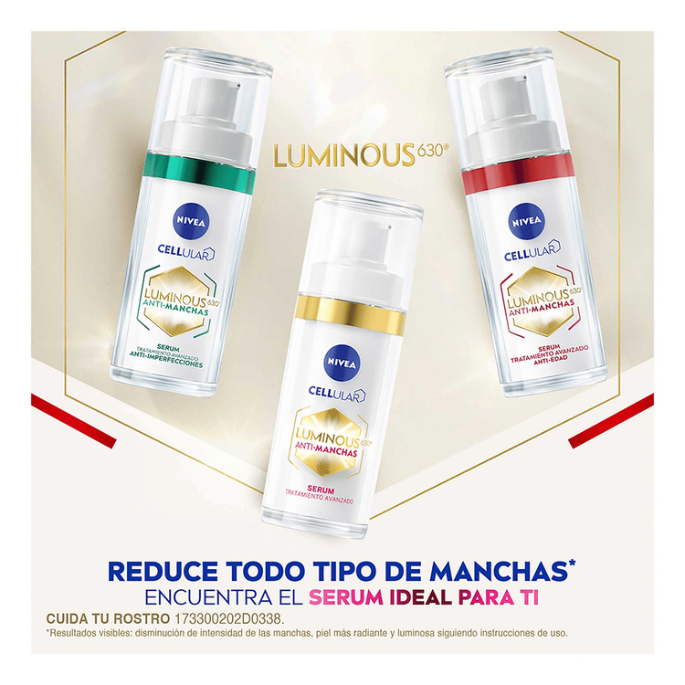 Luminous 630 Serum Facial Antimanchas avanzado reduce hasta 81% manchas