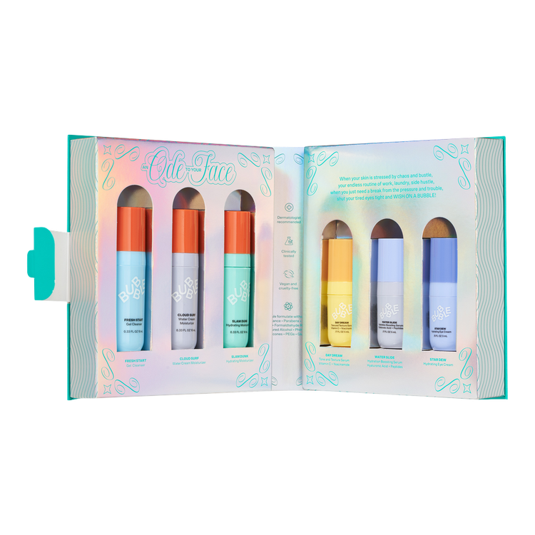 The Wishlist - Set de regalo, gel limpiador + crema hidratante + suero + crema de ojos