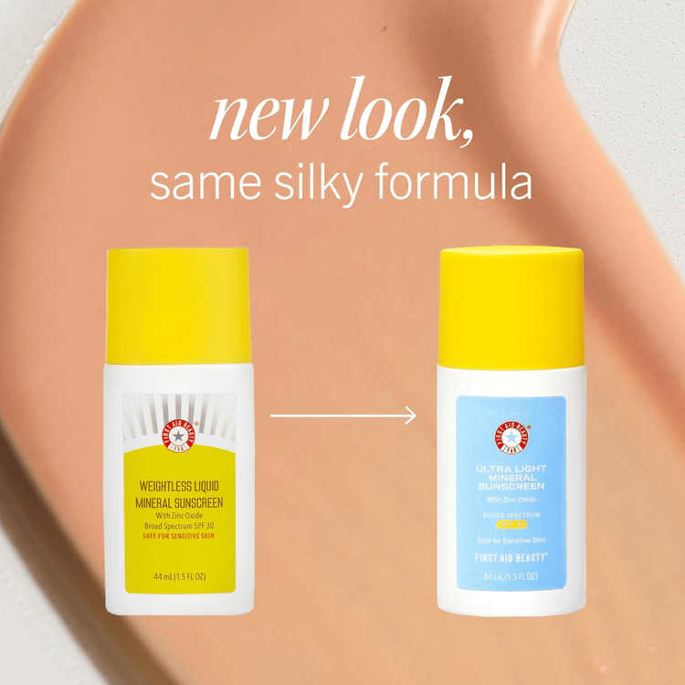 Ultra Light Mineral - Protector solar facial SPF 30, lujosamente ligero y textura sedosa