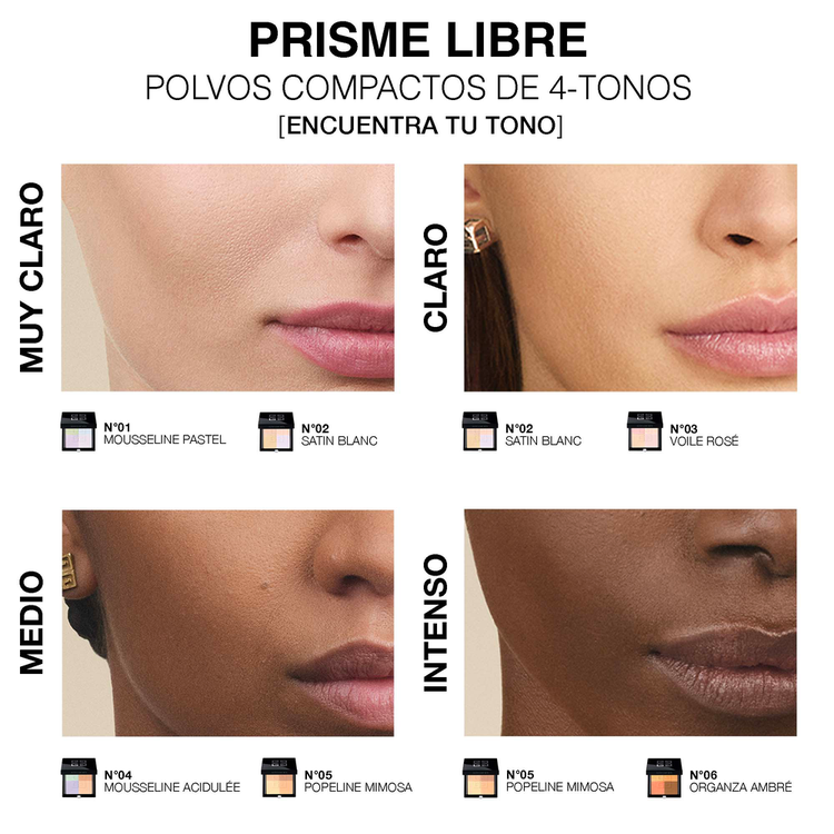 Prisme Libre 4 color Pressed Powder - Polvos matificantes, correctores y fijadores