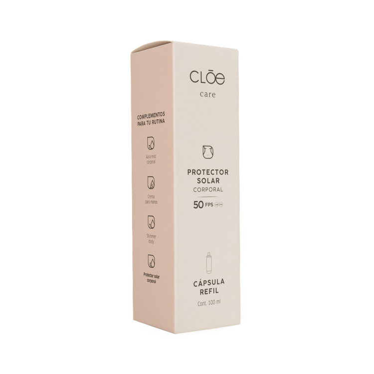 Cápsula Refill - Protector solar corporal, con FPS 50