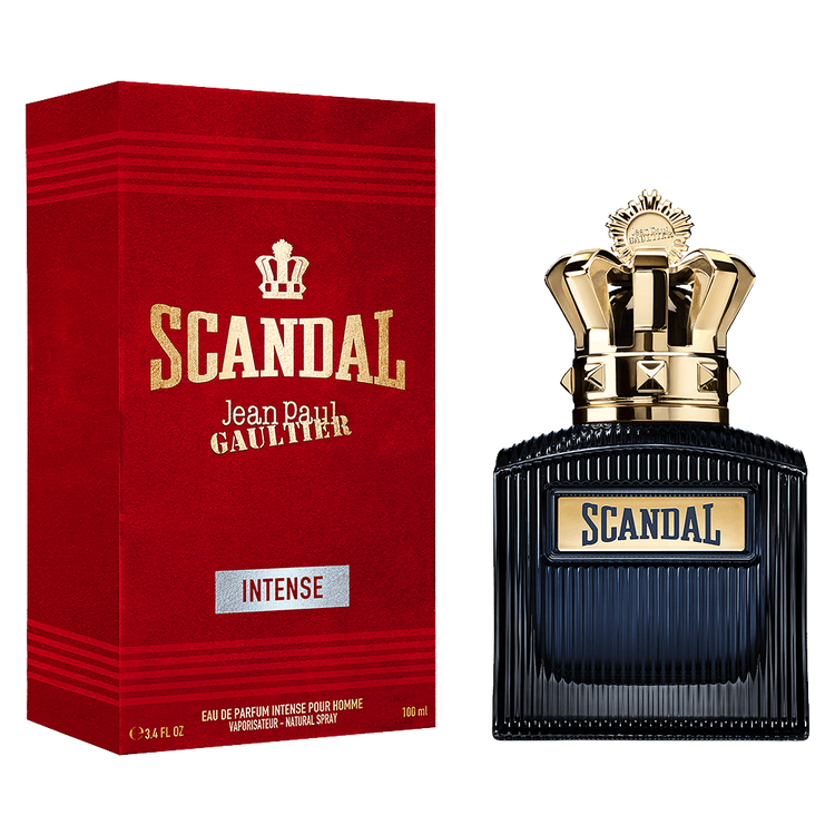 Scandal Intense - Eau de Parfum, fragancia amaderada de cuero intensa y aromática