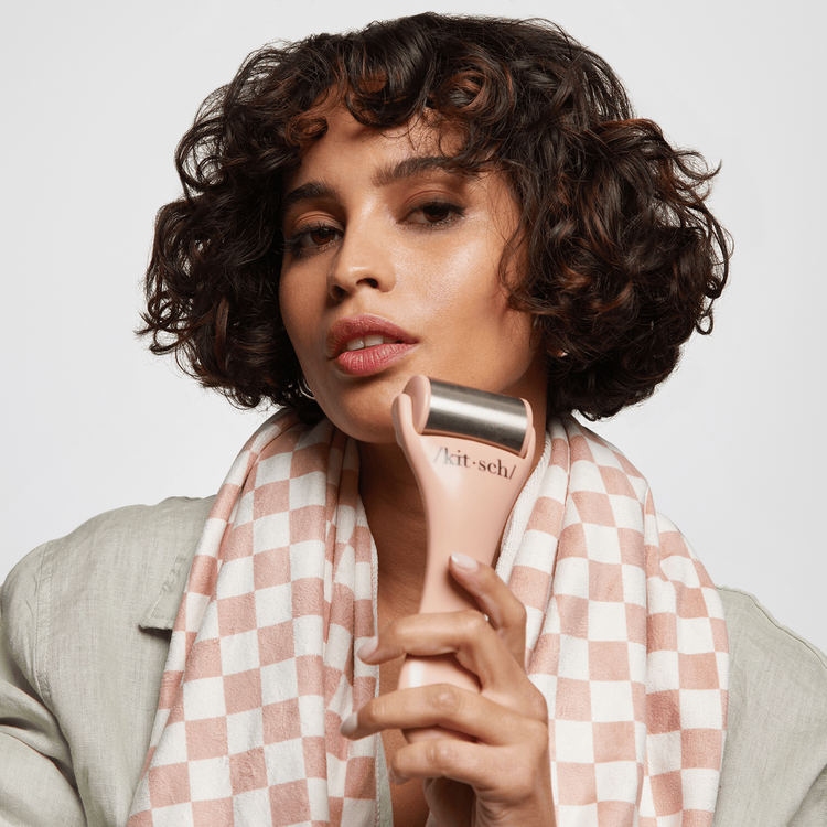 Terracotta Recycled Plastic Ice Roller Rodillo ayuda a calmar la inflamación