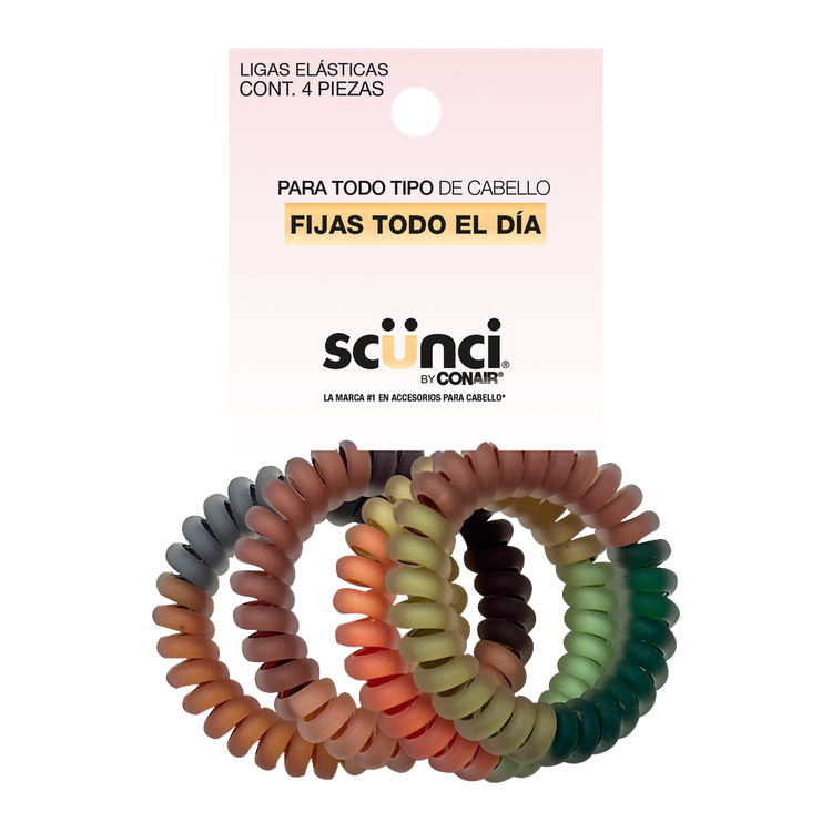 Scunci - Ligas spirals multicolor