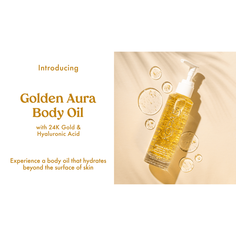 Golden Aura Aceite corporal hidratación profunda