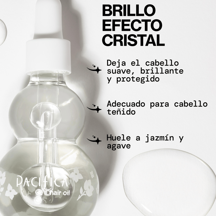 Jasmine Agave Strength + Shine - Aceite para cabello, combate el frizz