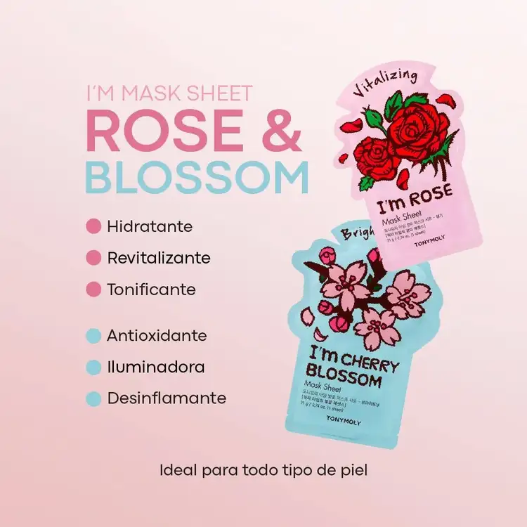 Mother's - Set de regalo, Tinta para labios 02 red light + Cherry Blossom Sheet Mask + I am Rose Sheet mask + Cherryblossom chok chok cream + wonder ceramide toner