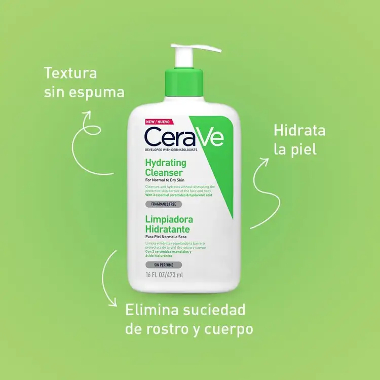 Hydrating Cleanser - Limpiador hidratante, limpia sin resecar la piel