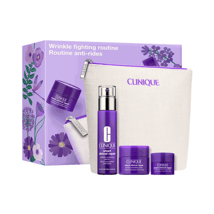 Wrinkle Fighting Routine - Set de regalo, Wrinkle Serum + Wrinkle Correcting Cream + Wrinkle Correcting Eye Cream