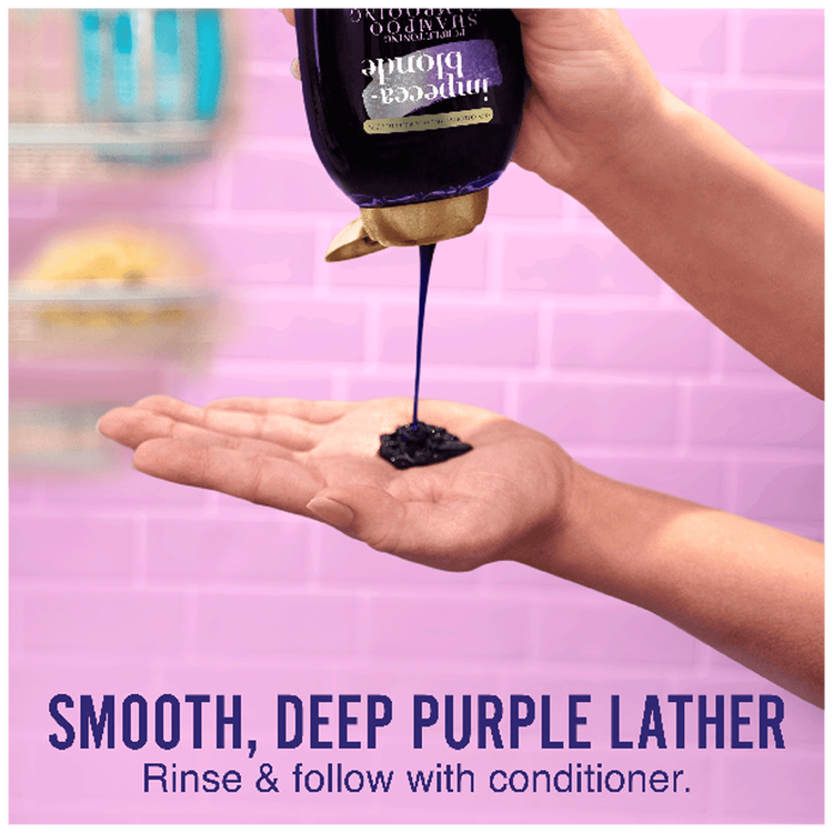 OGX Purple Toning - Shampoo matificante, para cabello rubio