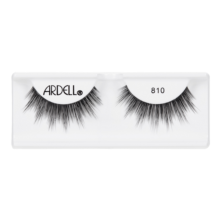 Faux Mink 810 Strip Lashes Pestañas postizas longitudes desiguales y diseño en picos.