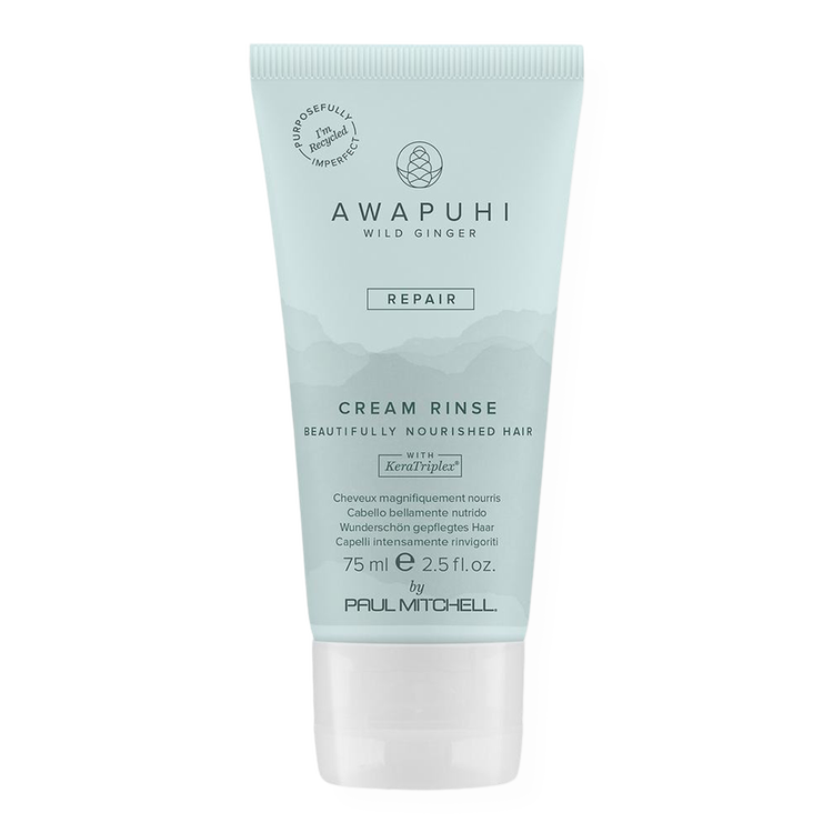 Awapuhi Wild Ginger Enjuague de crema tamaño de viaje fortalece el cabello