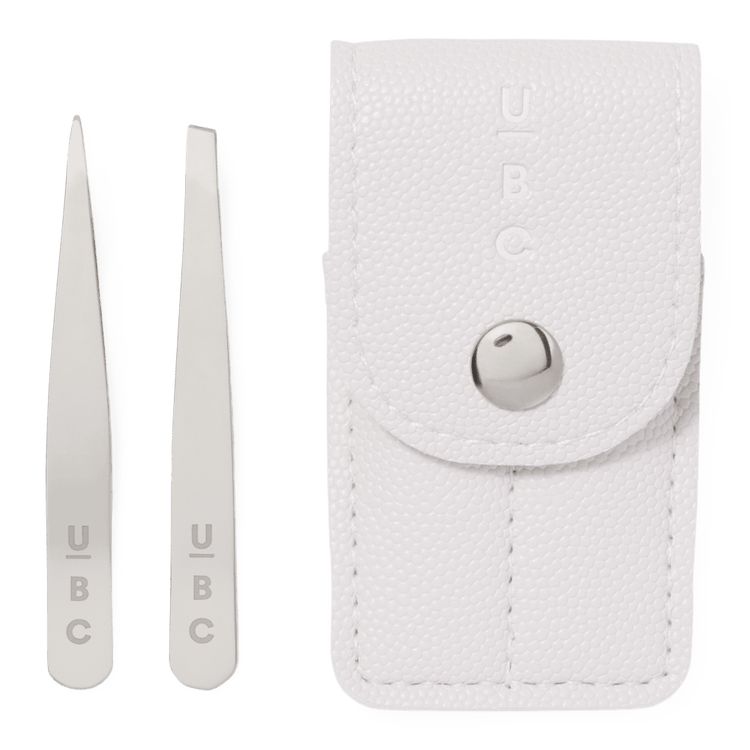 Mini Tweezer Duo & Travel Case Dúo de pinzas en miniatura con estuche de viaje ideal para viaje