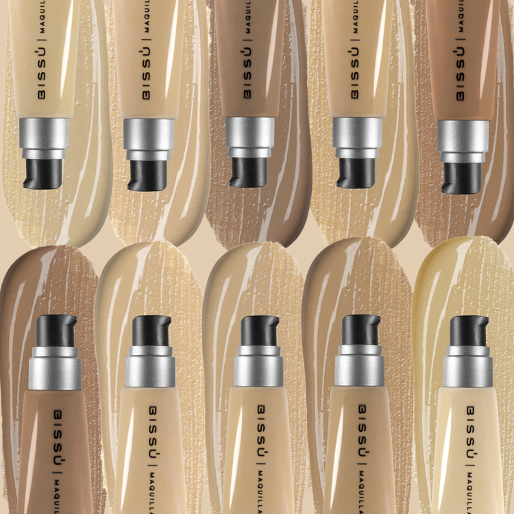 Base de maquillaje líquida, acabado hidratante